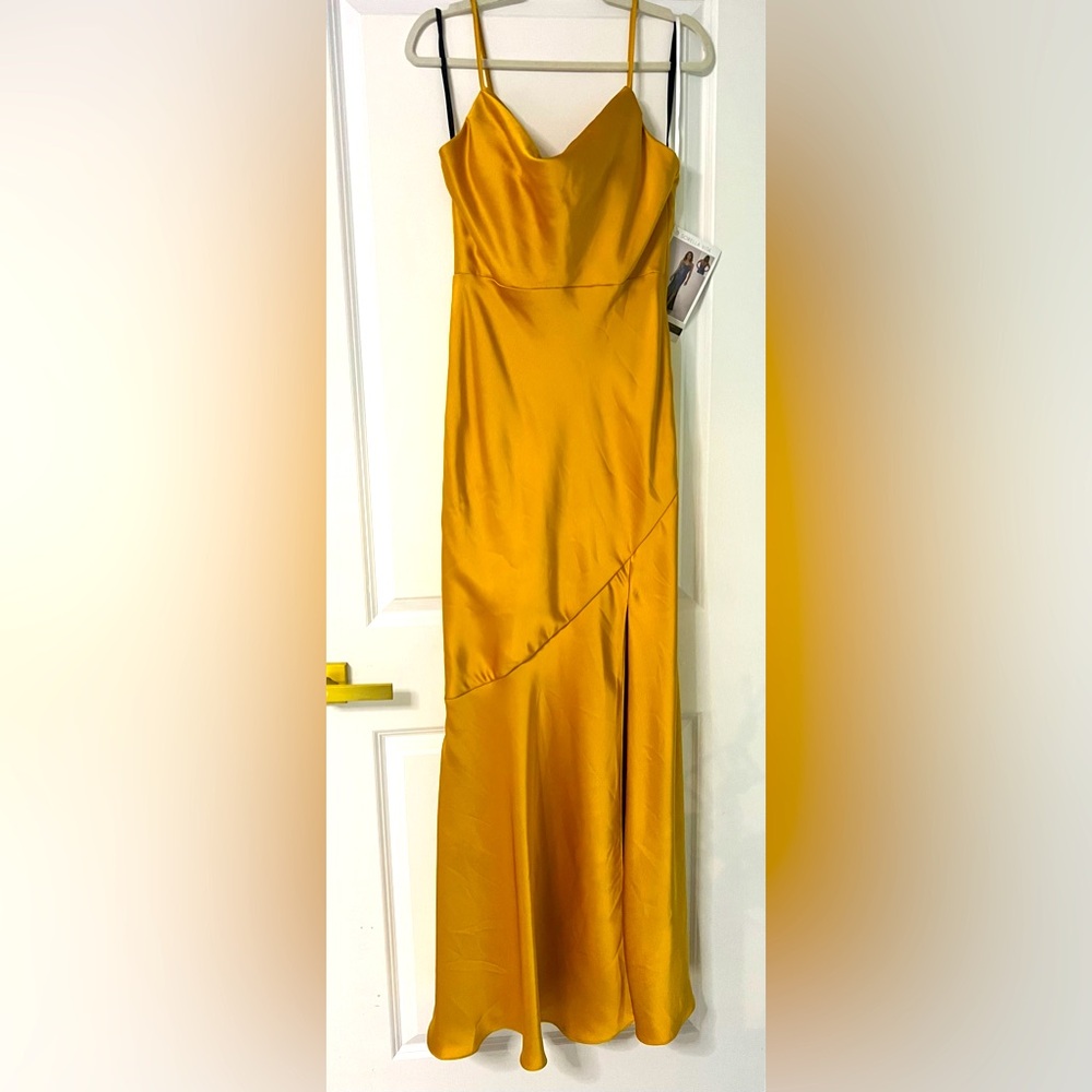 BNWT Sorella Vita Gold Formal Gown